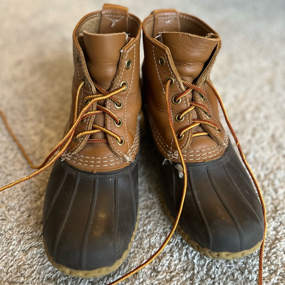 L.L. Bean Brown and Black Women's Duck Boots